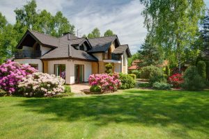 house with garden