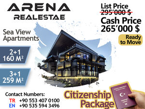 vatandaşlık ücretinizin yarısı bizden ARENA REAL ESTATE FULL