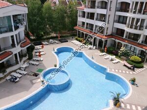 Pool view studio for sale Chateau Valon Sunny beach Bulgaria