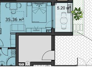 STUDIO WITH POOL VIEW IN SUNNY BEACH