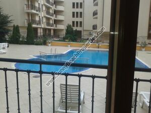 Pool view 1-BR flat for sale Amadeus 1 Sunny beach Video