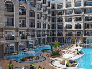 Studio 57m Pool & Sea View & sandy beach in installments 