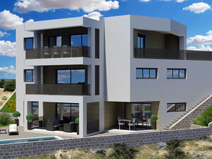 Luxurious new build designer villa with panoramic sea views