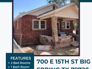 House for sale in Big Spring TX