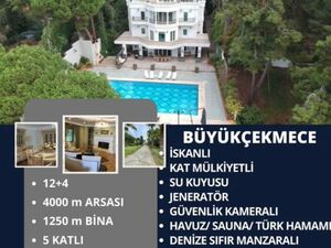 12+4 LUXURY VİLLA | PRIVATE BEACH | CINEMA | CİTİZENSHİP