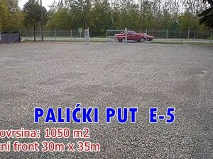 Construction plot, main road Subotica-Palic, 1050m2,Serbia