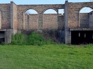 Land in Dobanovci with building under construction, Serbia