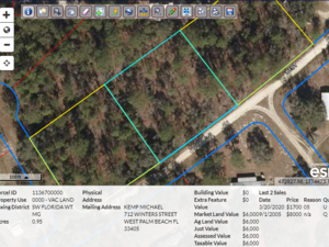 .95 acre lot - Morrison, Florida - for sale by owner