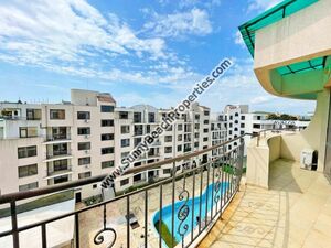 Pool view luxury 1BR penthouse for sale Avalon Sunny beach