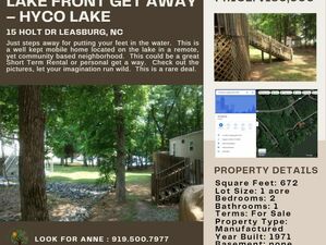 Lake Front Get Away – FOR SALE