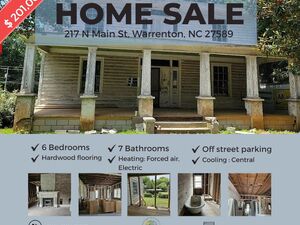 HOUSE IN WARRENTON NC FOR SALE