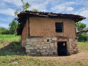 Large building plot with old house and MOUNTAIN PANORAMA OF 