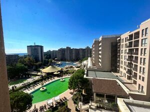 SEA and POOL view 1 Bed apartment in Royal Beach Barcelo