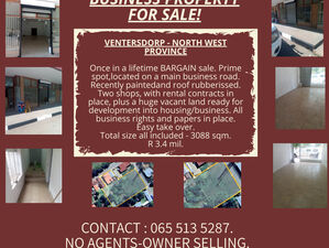 Business property for sale - Ventersdorp - BARGAIN