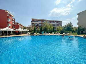 Studio with pool view in Holiday Fort Club, Sunny Beach