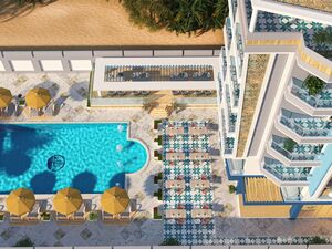 Studio 40 sqm garden view with private beach in Hurghada 