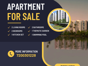 SilverSky's Serenity: 2 BHK Lakeside Apartments in Madhavara