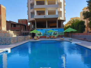One Bedroom 81m Street view  in hurghada with private beach 
