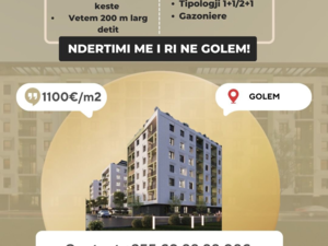 APARTMENTS FOR SALE IN GOLEM, NEW BUILDING!