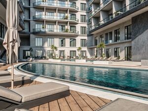 Apartment with a sea and pool view in Hurghada