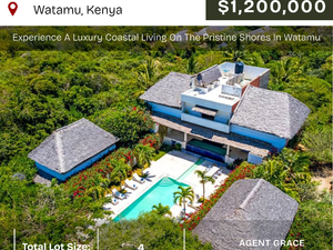 Luxury Oceanfront Villa In Watamu Kenya