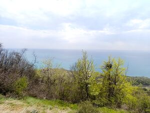 Plot of land with sea view on the plateau next to the golf c