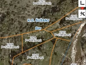 Susanj-Bar, 24 ares, 1 km from the sea