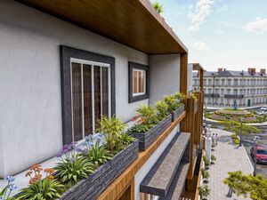 Apartment with a Pool View in Magawish Panorama