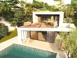 Luxury Modern Villa with Two Residential Units and Sea View 