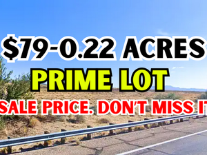 Invest Near Las Vegas: 0.22 Acre Land For Just $79/Down