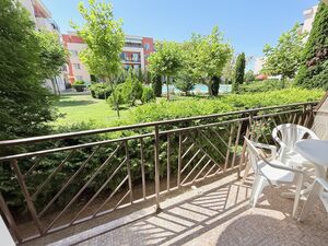 Furnished Studio with balcony and pool view in Holiday Fort 