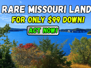 Rare Missouri 0.39 Acre Lake Lot For Just $99/Down. Buy Now!