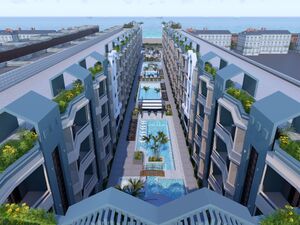 1bedroom apartment 51sqm pool view for sale, in hurghada 