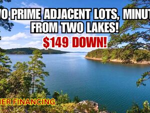 2 Adjacent Lots Totalling 0.62 Acres Near 2 Lakes For $149!