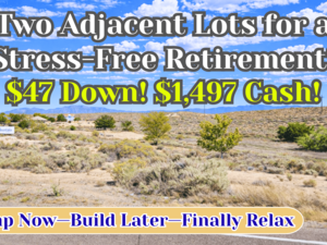 Own 0.50 Acres of Rare Adjacent Lands for just $47/down