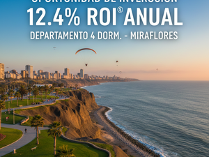 12.4% ROI | High-Yield 4BR Condo in Miraflores, Lima (Turnke