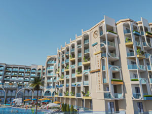 studio apartmet 50sqm sea&street view for sale in hurghada