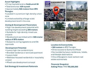 Prime High-Rise Development Land Sukhumvit 59 (Bangkok)