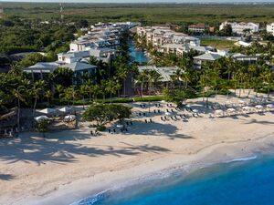 Blue Beach, Punta Cana on a white sand beach!