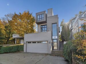 Architect-Designed 4-Level Mid-Century Modern Home with Lake