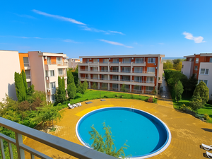 Studio with pool View in Nessebar Fort Club, Sunny Beach