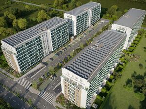 Parking lot In Bucharest, Roumania