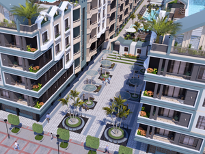 1bedroom apartment 63sqm sea&pool view for sale,in hurghada