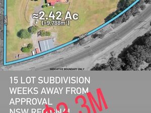 For sale subdivision land 