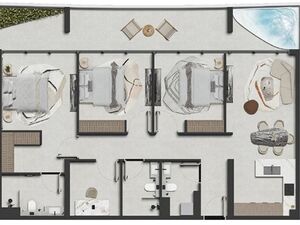 3 Bedroom Apartment with Private Pool.