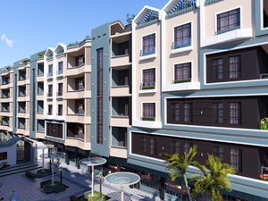 studio apartment 39sqm ea pool view for sale, in hurghada