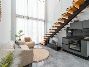 Cyprus apartment 73m2 with roof terrace and sea view