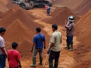 Gold mines in bunawan, Agusan del sur, Philippines 
