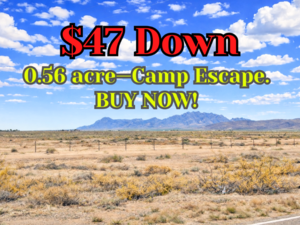 Low $47/Down for 0.56 Acres Luna Gem. Camp & Build. BUY NOW