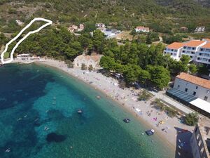 Island Vis, Komiza, sea front view construction land 